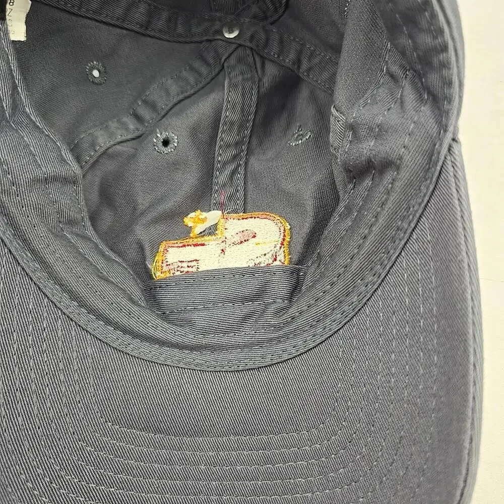 Adidas Baseball Hat Cap Strap Back Gray 100% Cotton